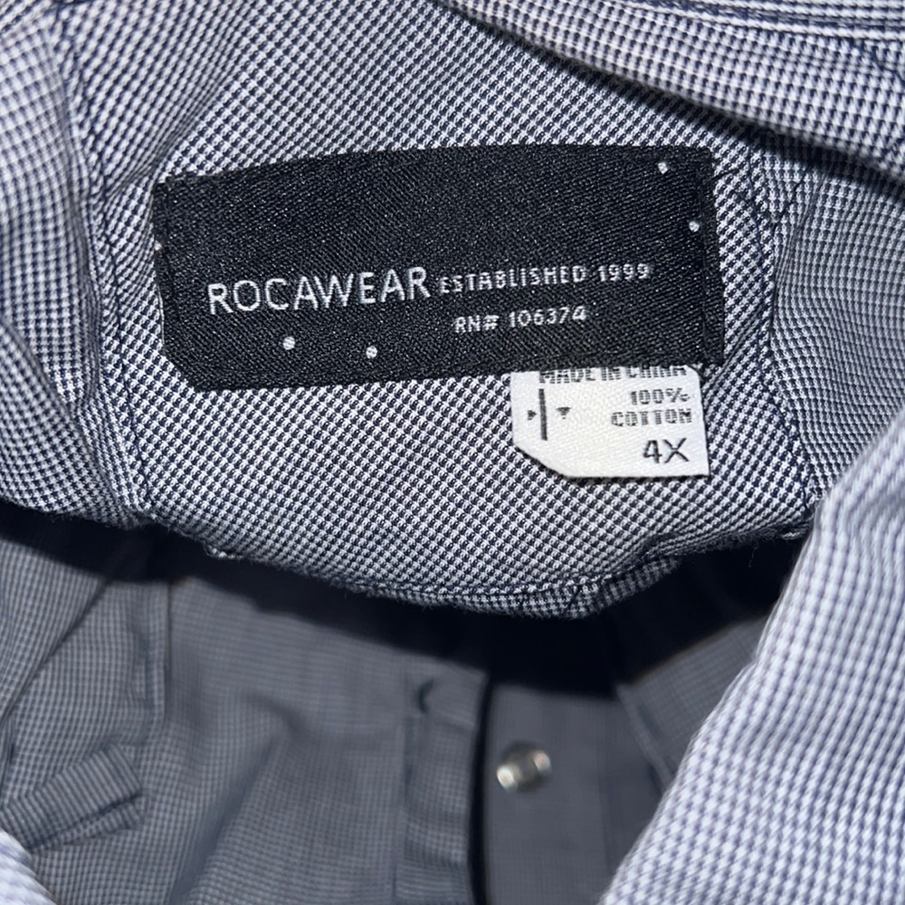 Mens rocka wear button up